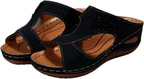 Women's Sandals Comfortable Dressy Casual Summer Orthopedic Slippers Flat Heel Beach Orthotic Flip Flops With Arch Support